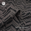 Tecido jacquard CVC com padrão ondulado para moda